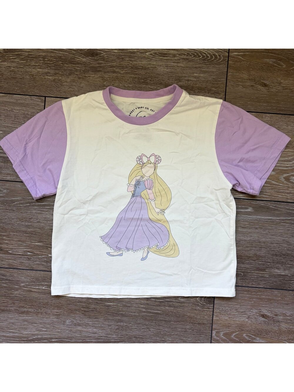 Small Shop Sweet Baby Co Rapunzel Ringer Tee